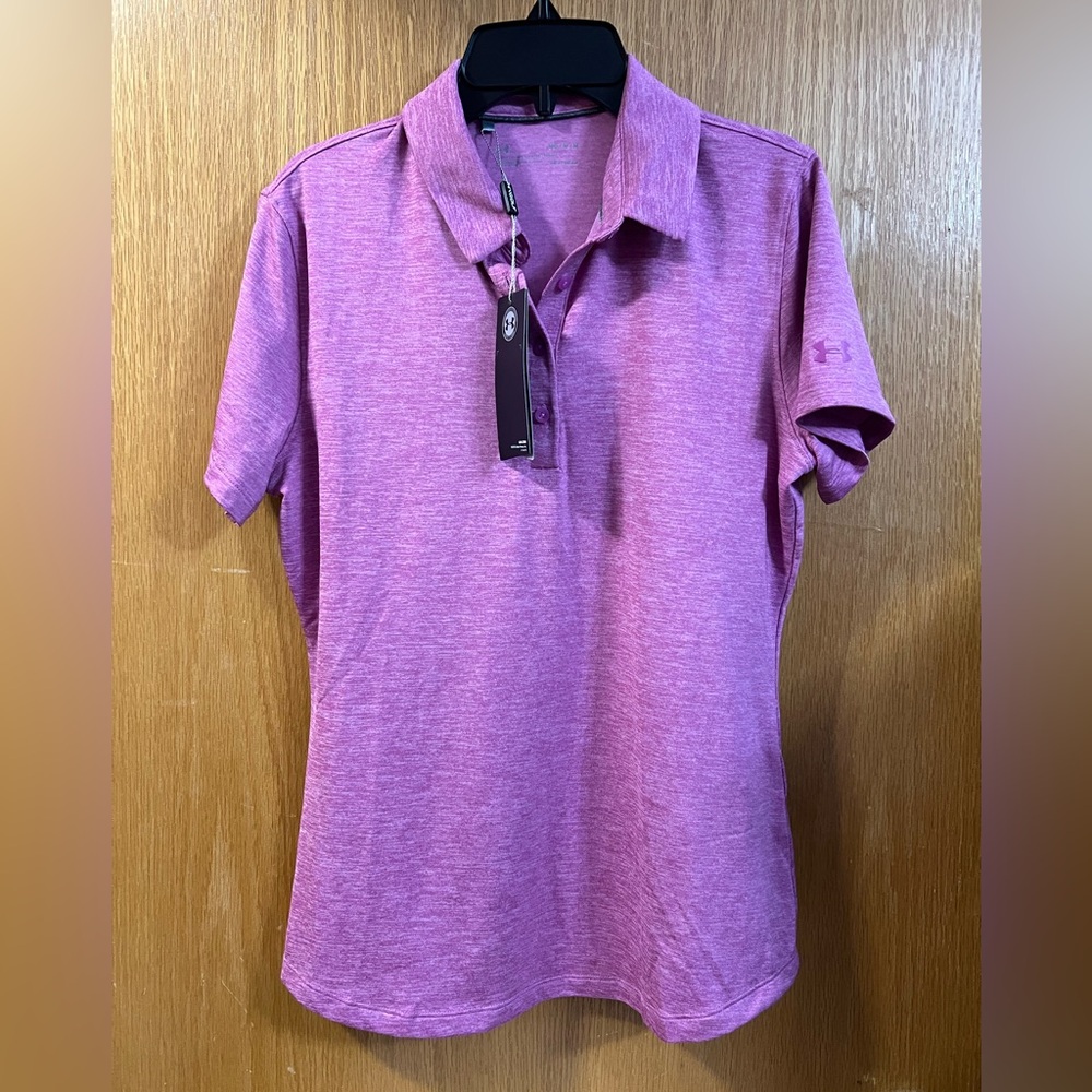 Under Armour Women’s Purple Polo Shirt NWT Sz M